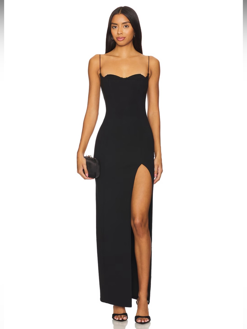 NWT! Camila Coelho Nova Maxi Dress in Black